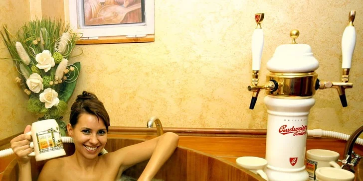 Wellness v pivních lázních v hotelu Dvořák v Táboře