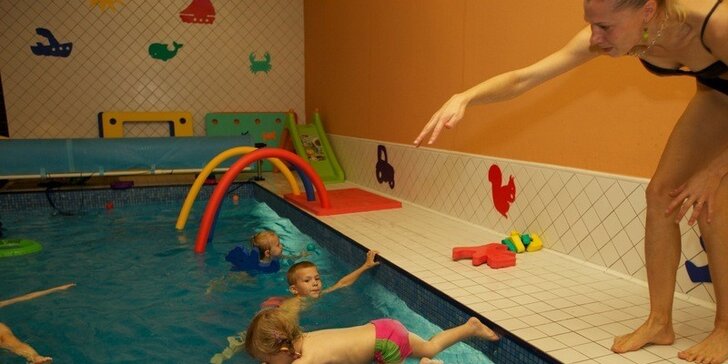 Plavání pro děti – 1 nebo 8 lekcí v Plaveckém Clubu Raftík