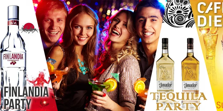 4 panáky na parties Caffe Dieci