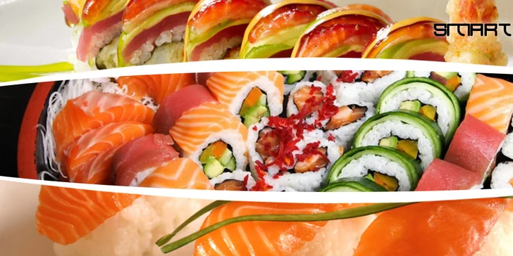 24 či 50 ks sushi s sebou ze Smart Sushi na Proseku