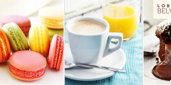 Sladké dobroty a nápoje pro dva v Caffé Belvedere