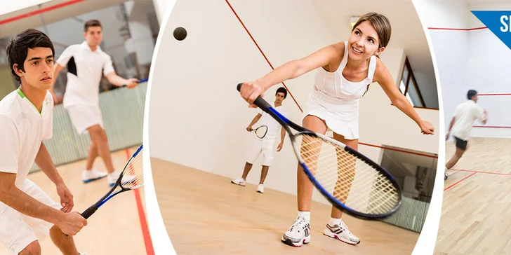 Squash pro dva až na 2 hodiny + sleva na permici