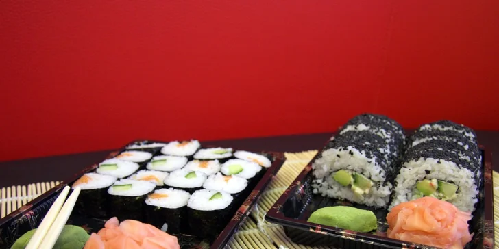 24 či 50 ks sushi s sebou ze Smart Sushi na Proseku