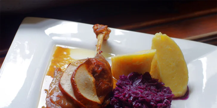 Slavnostní Svatomartinské menu pro dva U Zlaté Hrušky