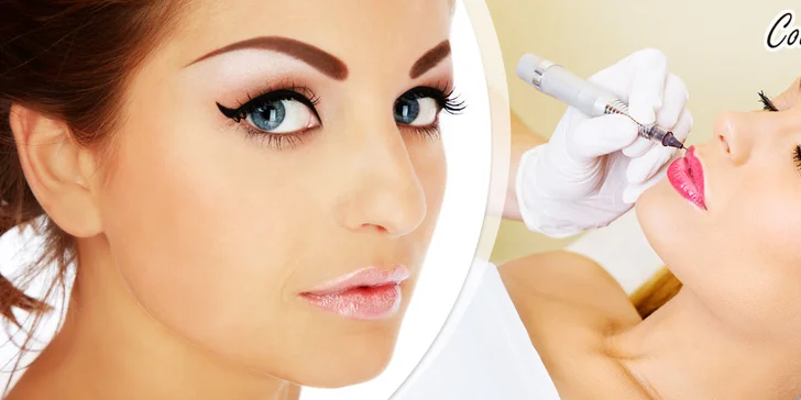 Permanentní make-up očních linek, obočí nebo rtů