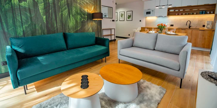 Bydlet budete v moderním apartmánu v Centrum Parka Szklarska Poręba.
