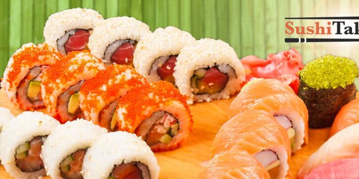 Výběr ze 3 sushi setů s sebou (30-38 ks i polévky)