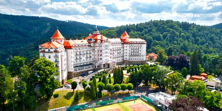 5* hotel Imperial v Karlových Varoch: luxusná polpenzia, wellness aj 3 kúpeľné procedúry