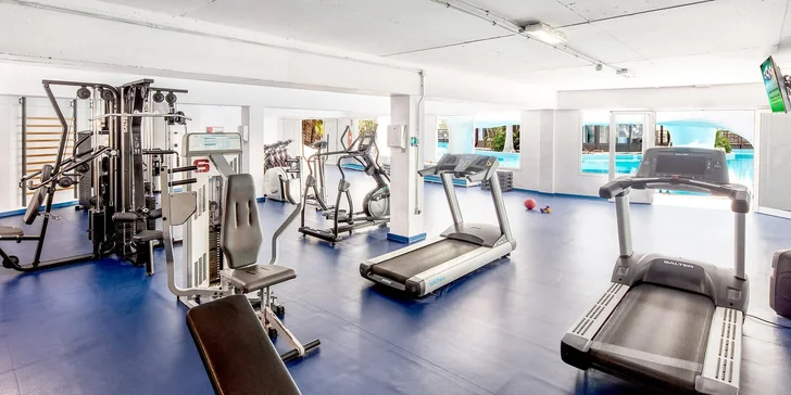 Kdykoli můžete zavítat do fitness. 