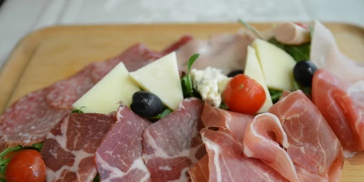 Tříchodové italské menu pro dva gurmány