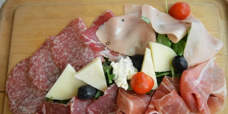Tříchodové italské menu pro dva gurmány
