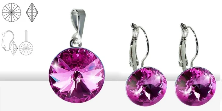 Souprava šperků s krystaly SWAROVSKI