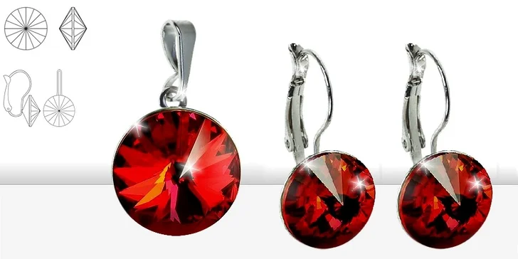 Souprava šperků s krystaly SWAROVSKI