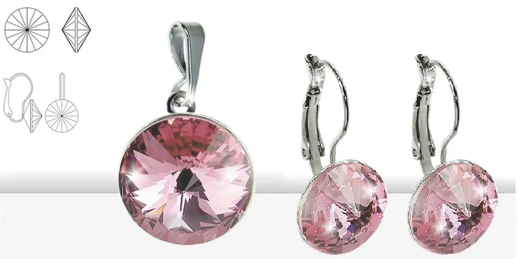 Souprava šperků s krystaly SWAROVSKI