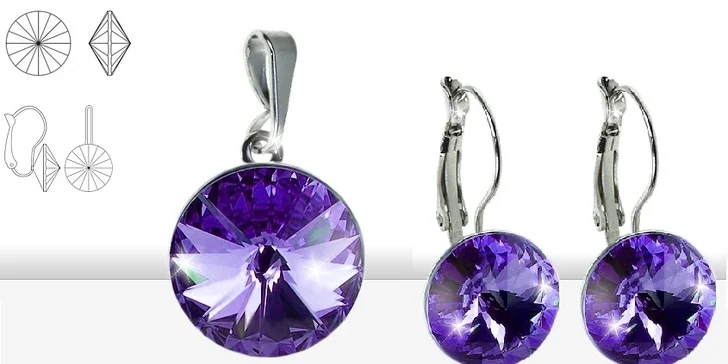 Souprava šperků s krystaly SWAROVSKI