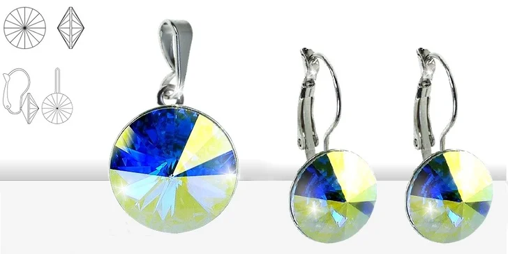 Souprava šperků s krystaly SWAROVSKI