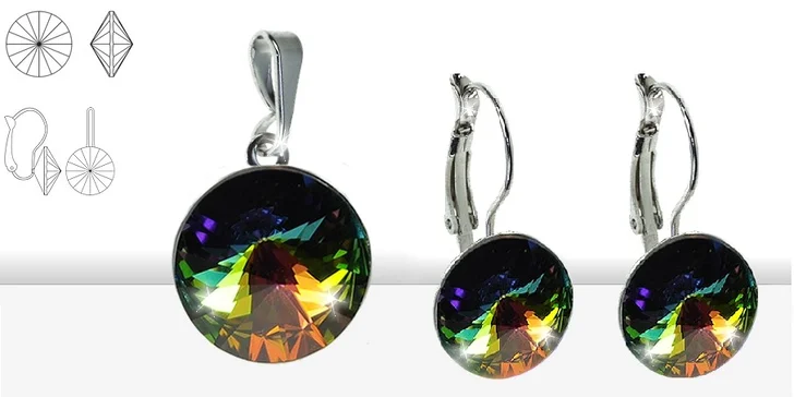 Souprava šperků s krystaly SWAROVSKI