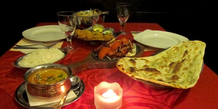 Lahodné speciality indické kuchyně pro dva
