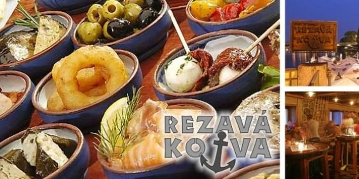 249 Kč za 18 lahodných tapas až pro čtyři osoby v restauraci Rezavá kotva. Luxusní lokalita na ostrově, dechberoucí výhledy, skvělé jídlo a sleva 52 %.