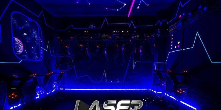 Akční Laser Game pro jednoho nebo dva hráče