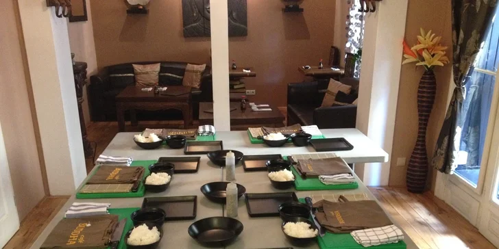 Kurz sushi a japonské kuchyně v Café Buddha