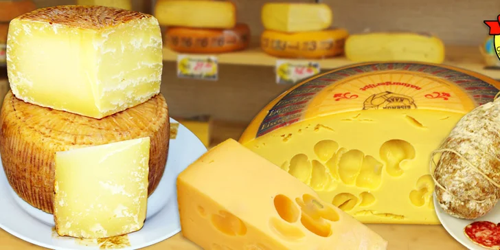 200 g sýra nebo salámu z nové prodejny Cheesy market