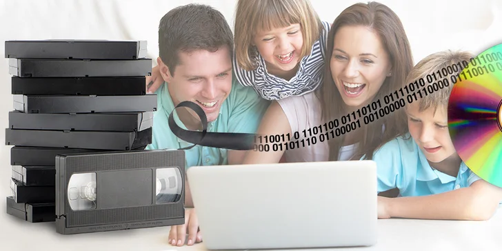Převod kazety VHS nebo VHS-C na DVD