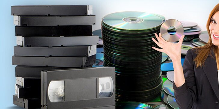 Převod kazety VHS nebo VHS-C na DVD