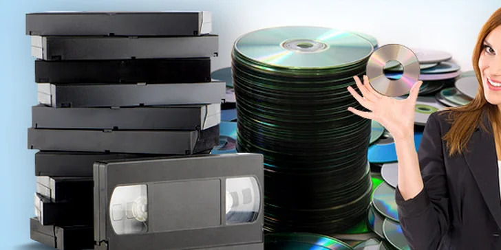 Převod kazety VHS nebo VHS-C na DVD