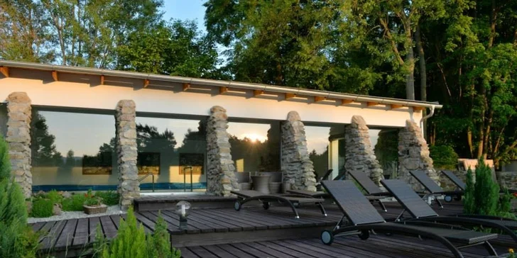 Lenošení ve wellness resortu u Českého Krumlova