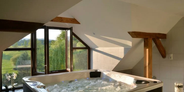 Lenošení ve wellness resortu u Českého Krumlova