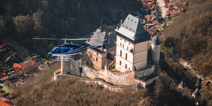 Lety vrtulníkem nad nejhezčí místa a památky ČR: na výběr 18 letů