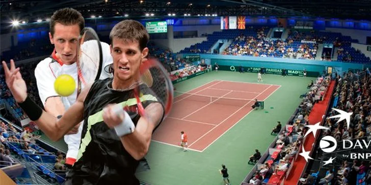 5 eur za celodenný lístok (piatok 16.9.) na zápasy Davis Cup! Zažite napínavé športové okamihy na vlastné oči, teraz so zľavou 50%!