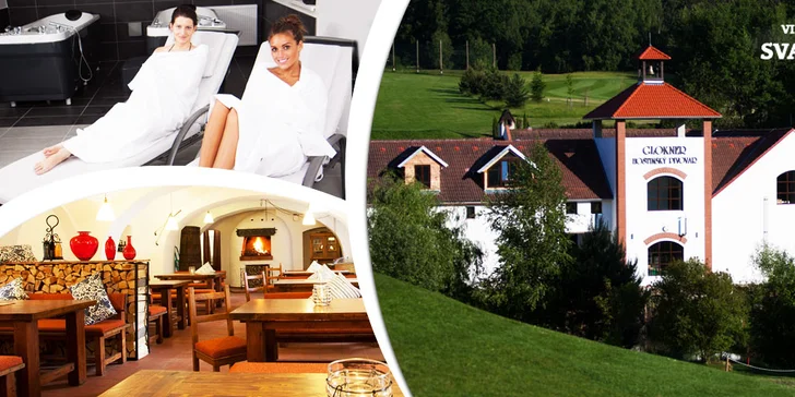 Lenošení ve wellness resortu u Českého Krumlova