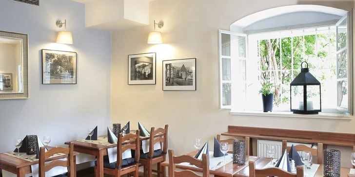 50% sleva do restaurace Rybářský klub na Kampě