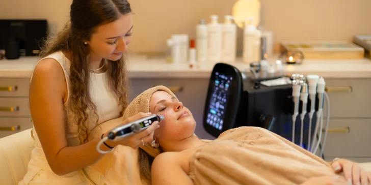 Ošetrenie pleti Aquastar HydroFacial, rádiofrekvencia aj mezoterapia SkinBooster