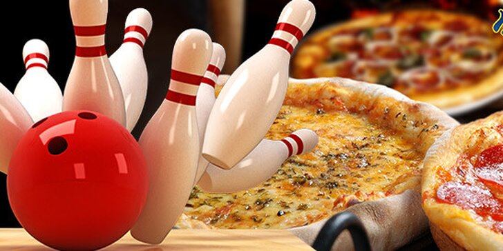 Hodina bowlingu až pro 8 hráčů + italská pizza