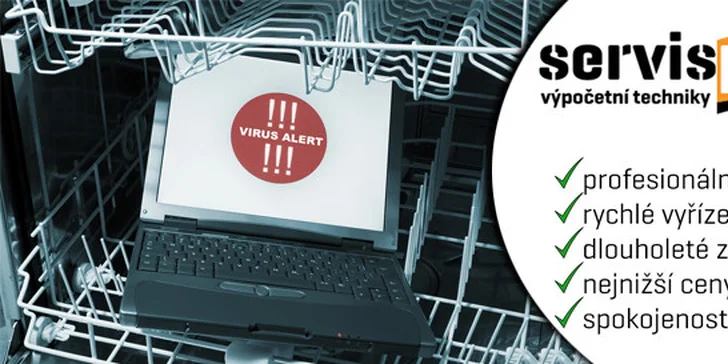 Vyčištění a odvirování počítače, diagnostika hardware IT odborníkem