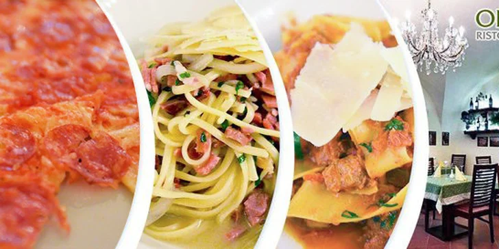 Večeře včetně drinku v italské restauraci Oliva Nera