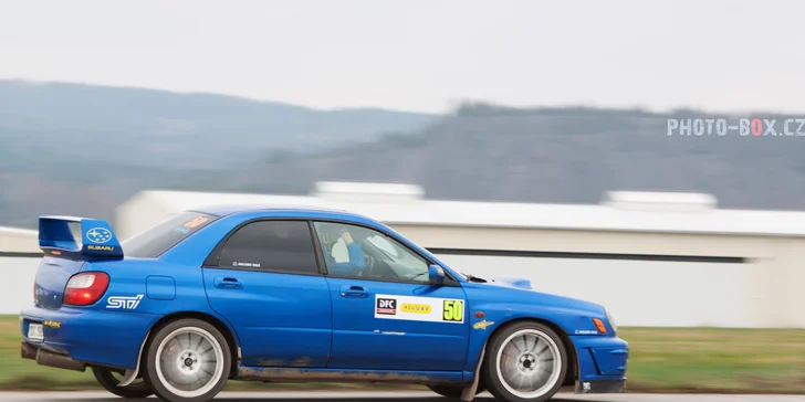 6 kol v Subaru Impreza WRX STI na okruhu v Dlouhé Lhotě a vč. paliva