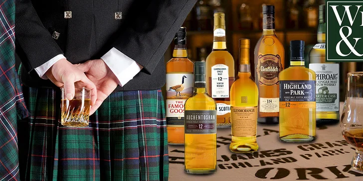 Degustace 7 panáků whisky nejen pro začátečníky