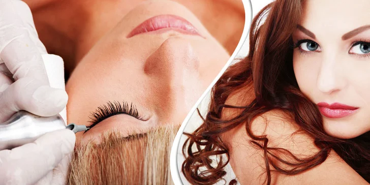 Permanentní make-up obočí nebo očních linek