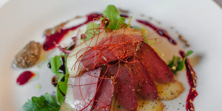 Exkluzivní 6chodové kachní menu pro 2 osoby v restauraci U Modré kachničky II.