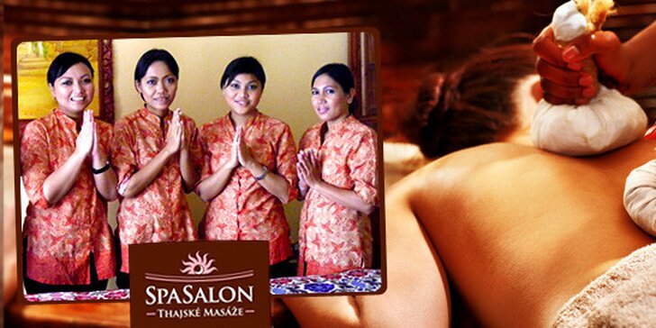 Exotická masáž thajskou či jávskou technikou ve SPA Salonu