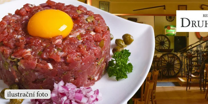 Hovězí tatarák (500 g) v podniku Druhej svět