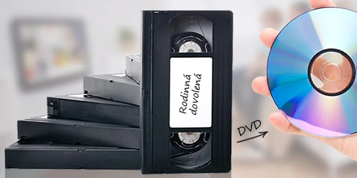 Převod kazety VHS nebo VHS-C na DVD