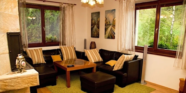 4denní pobyt v luxusní chatě až pro 8 lidí. Wellness místnost, masážní bazén a infrasauna jen pro vás. Dokonalé pohodlí v srdci Valašska!
