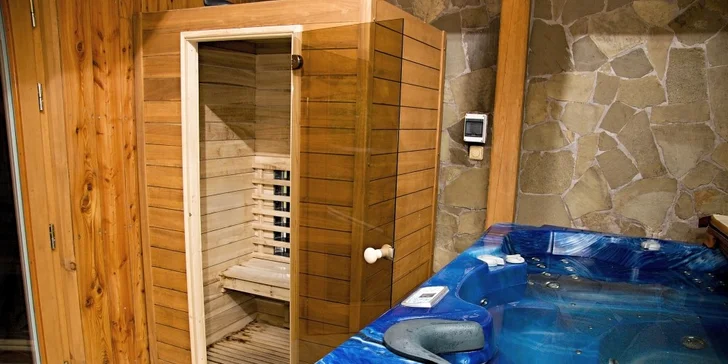 4denní pobyt v luxusní chatě až pro 8 lidí. Wellness místnost, masážní bazén a infrasauna jen pro vás. Dokonalé pohodlí v srdci Valašska!