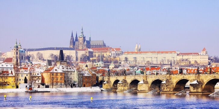 Zima či jarní romantika v centru Prahy s bohatou snídaní
