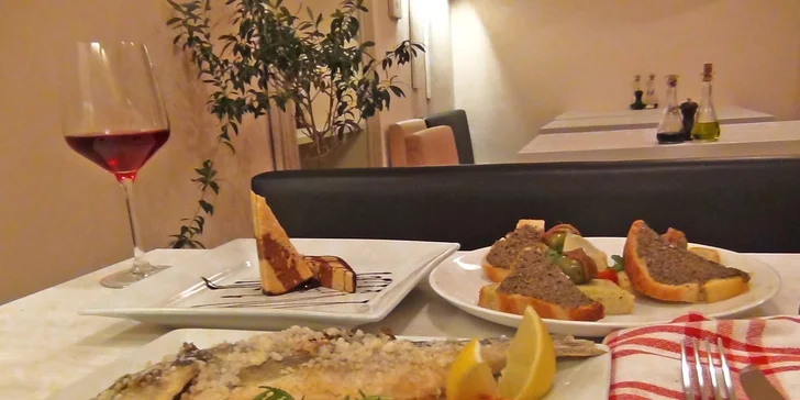 Středomořské menu pro dva v restauraci Olive Point